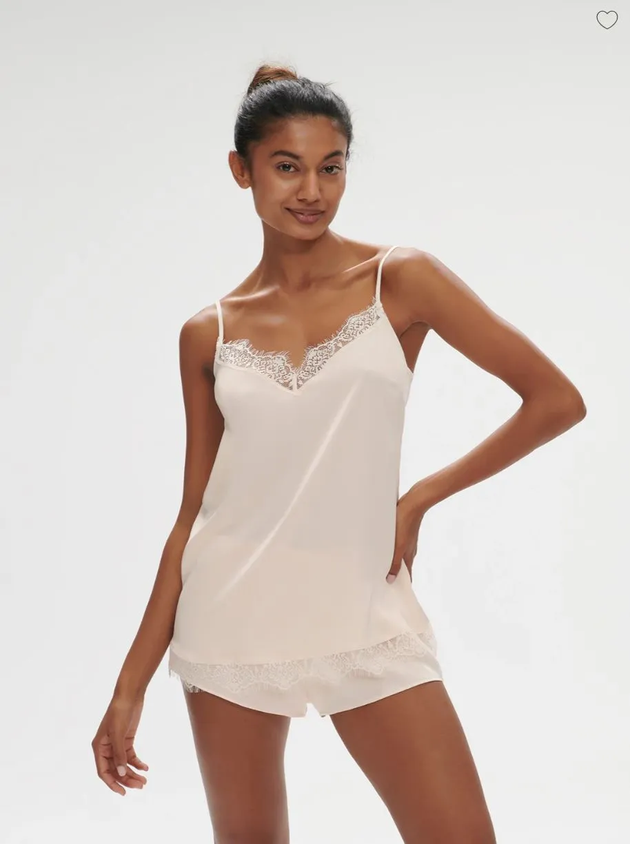 Simone Perele Satin Secrets Camisole Sakura Pink
