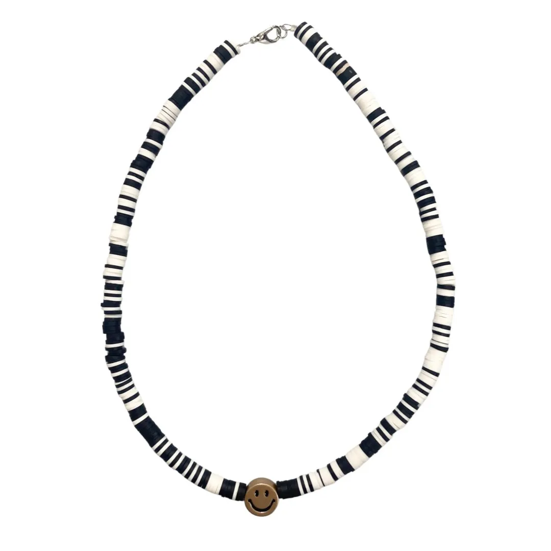 Smiley Face Beaded Necklace