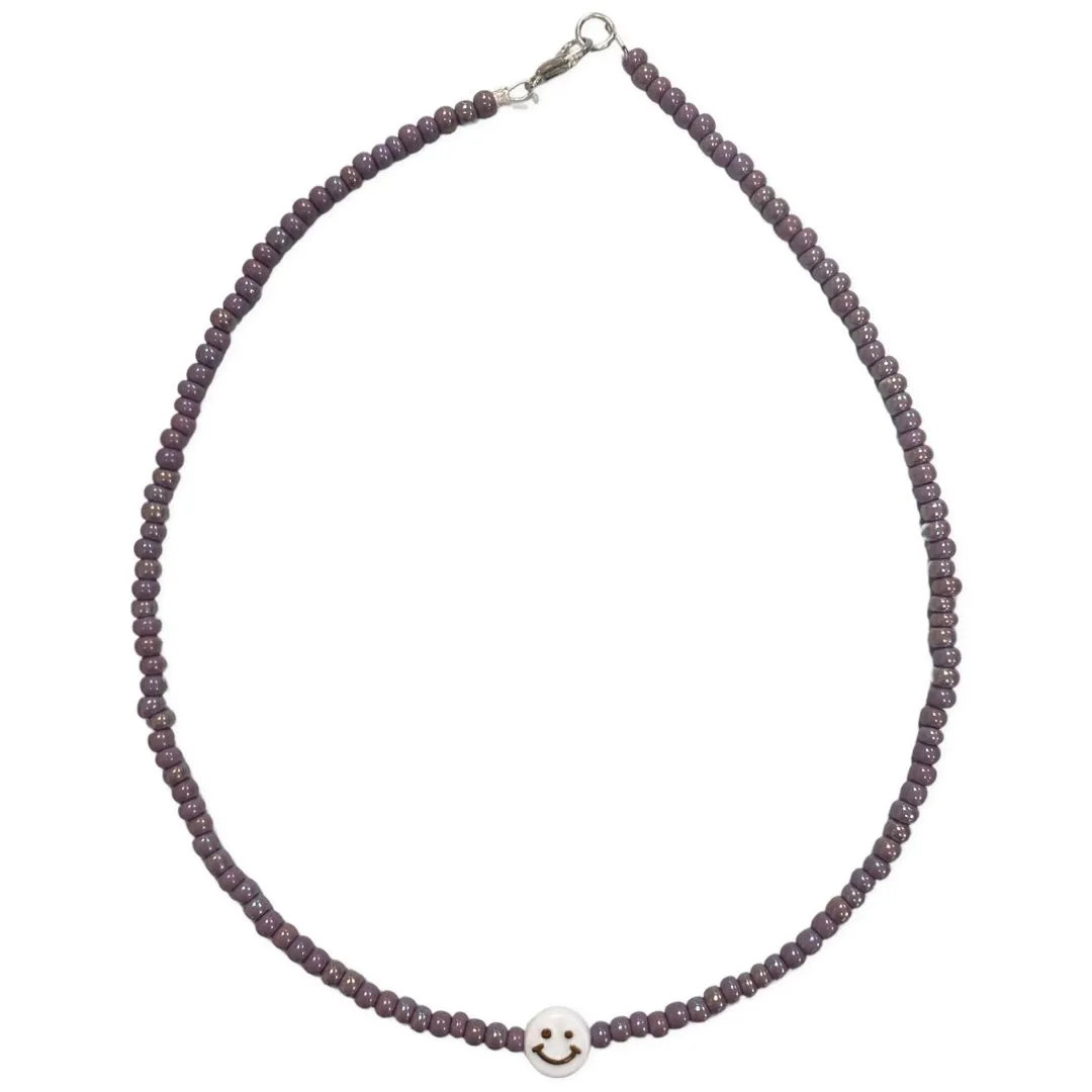 Smiley Face Beaded Necklace