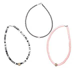 Smiley Face Beaded Necklace