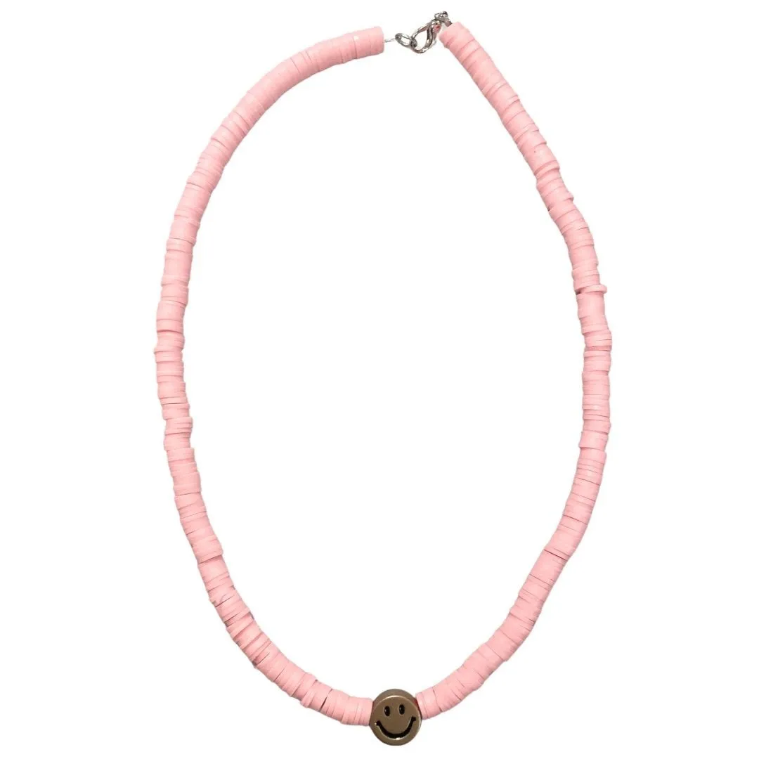 Smiley Face Beaded Necklace
