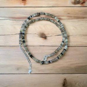 Smoky & Citrine 4 mm Beaded Necklace