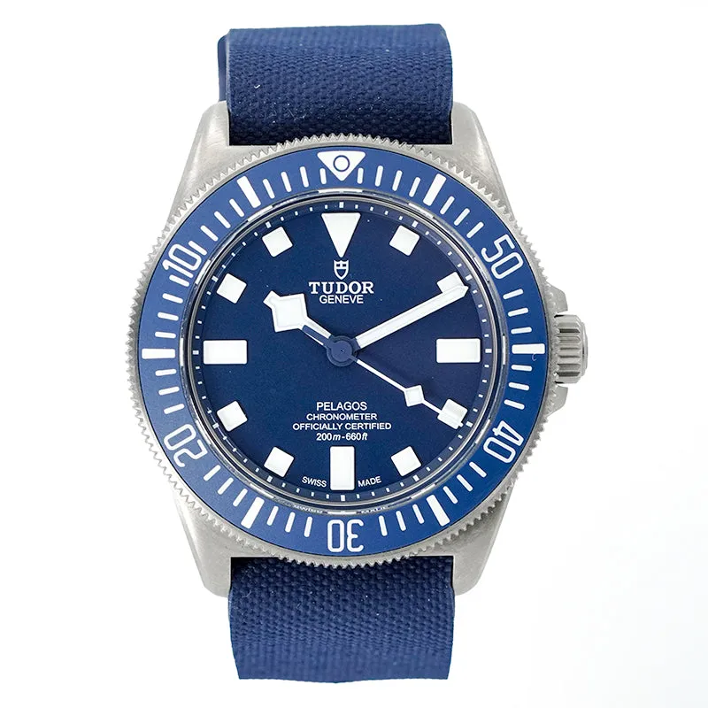 SOLD - 2/20/25 - Tudor Pelagos FXD M25707B Blue Dial Titanium Case 42mm B&P 2024
