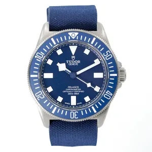 SOLD - 2/20/25 - Tudor Pelagos FXD M25707B Blue Dial Titanium Case 42mm B&P 2024