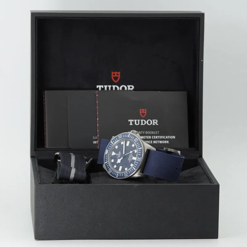 SOLD - 2/20/25 - Tudor Pelagos FXD M25707B Blue Dial Titanium Case 42mm B&P 2024