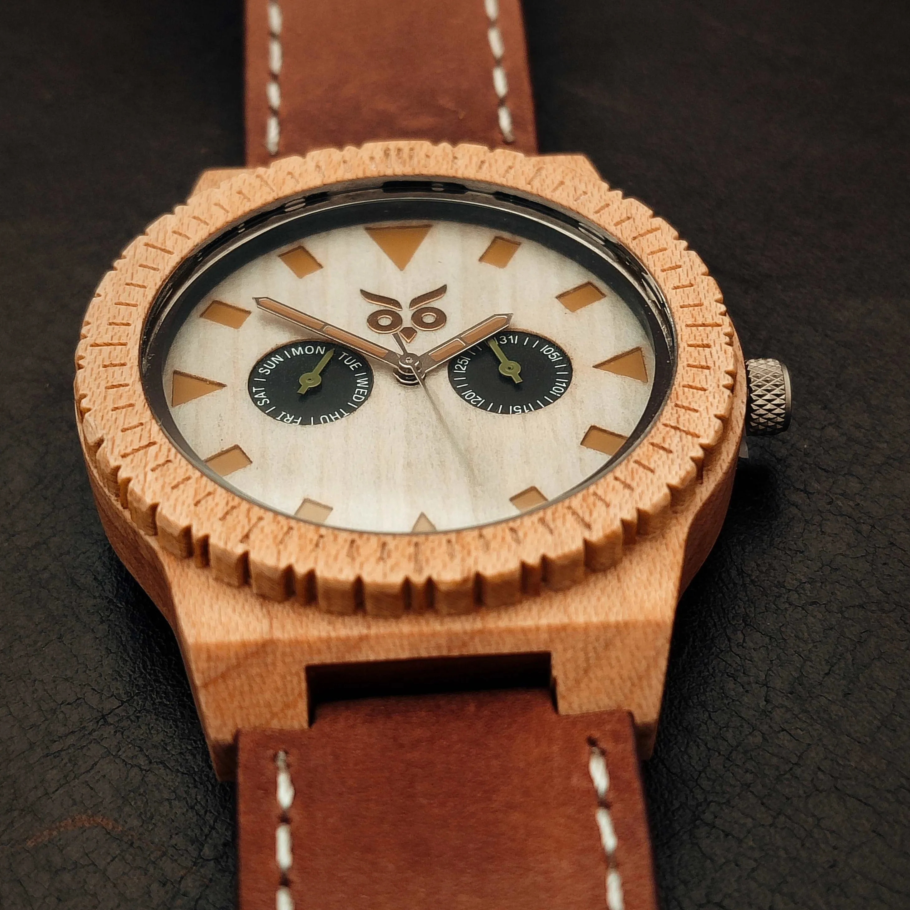 Spiderman - Maple Wooden Watch