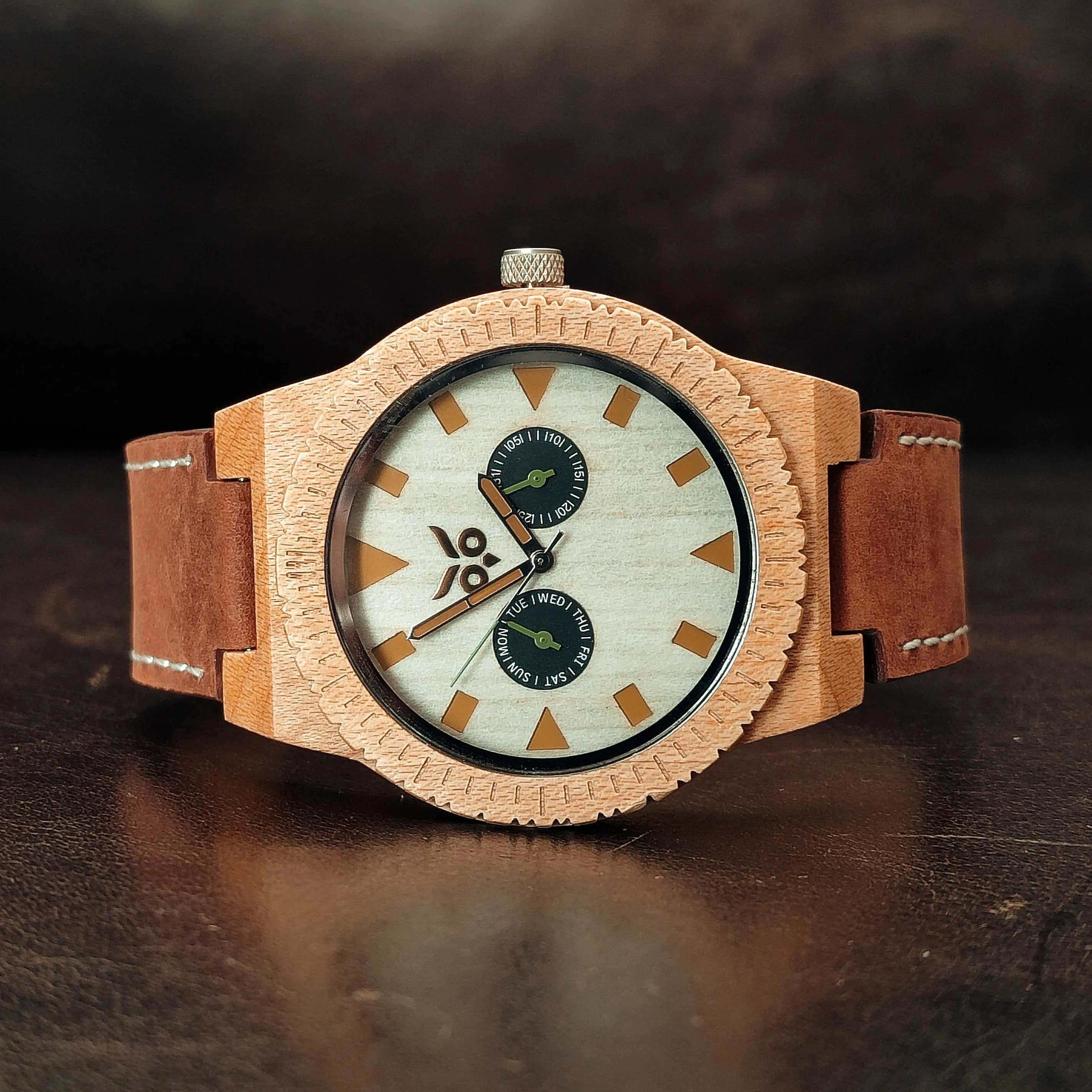 Spiderman - Maple Wooden Watch