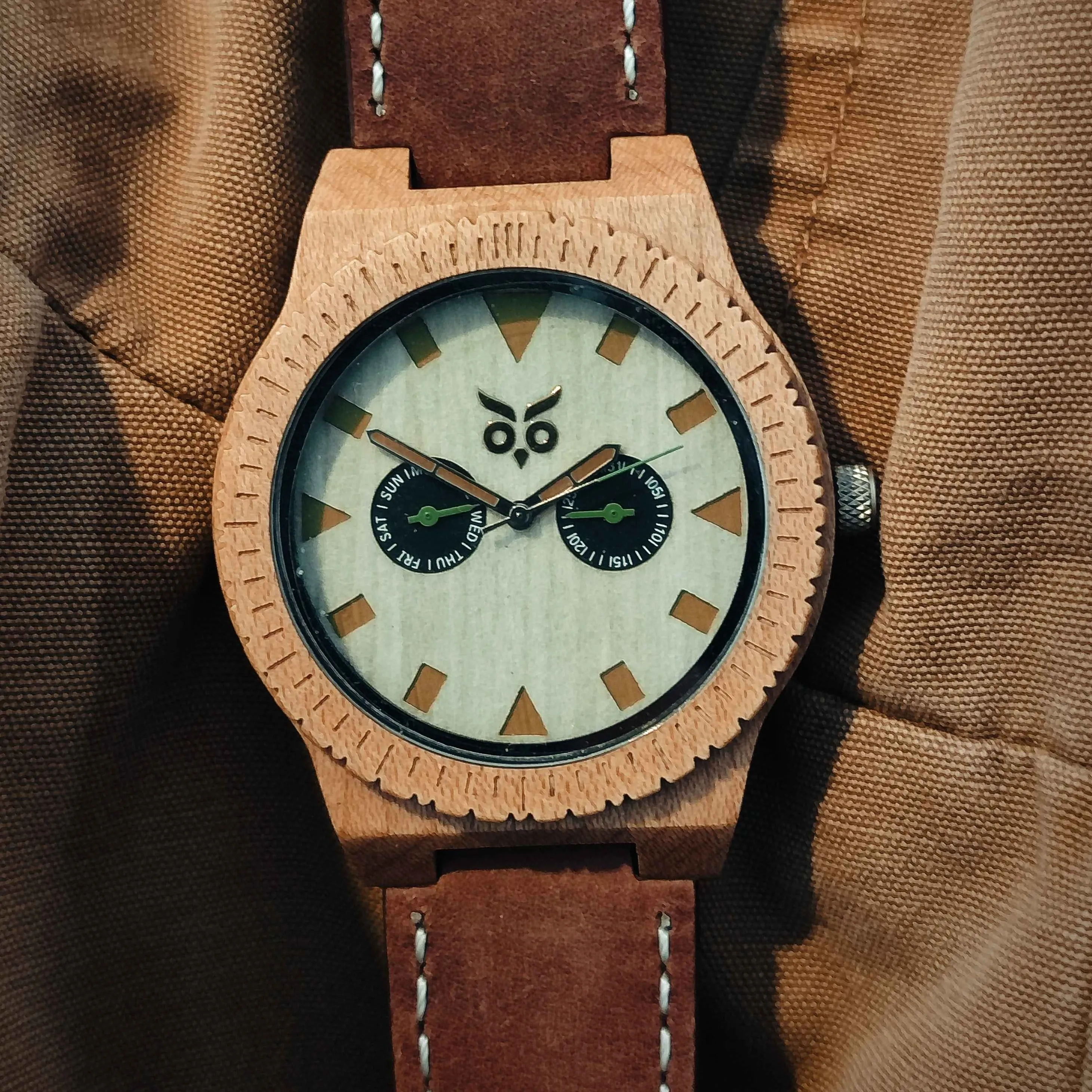 Spiderman - Maple Wooden Watch