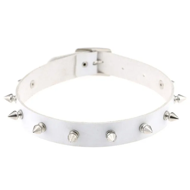 Spike Rivet Choker in Multiple Colors