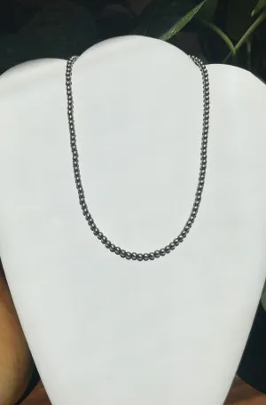 Sterling Silver Beaded Necklace