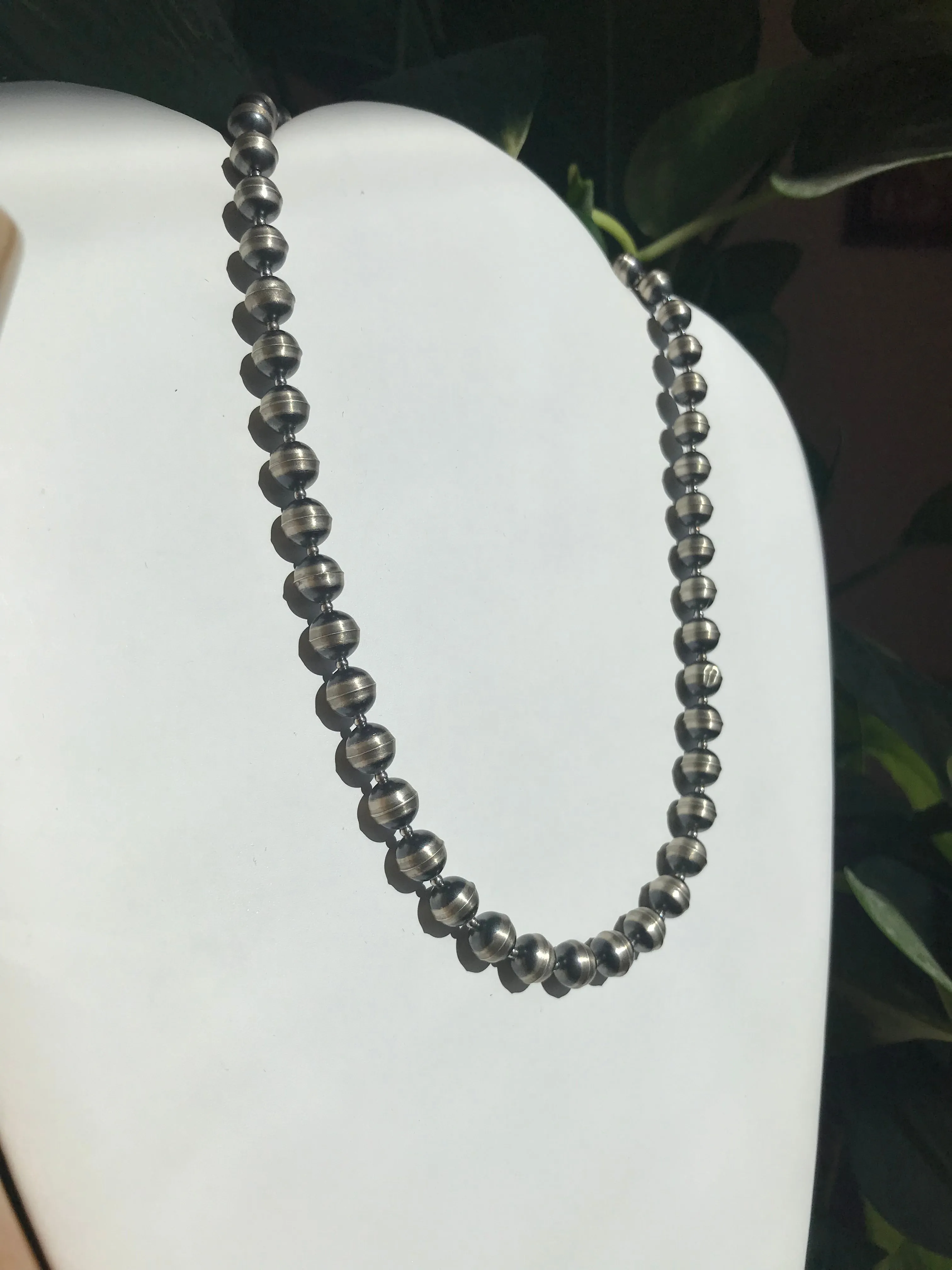 Sterling Silver Beaded Necklace