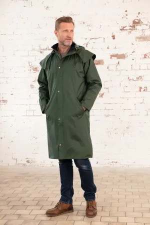 Stockman Mens Full Length Waterproof Rain Coat - Duffel