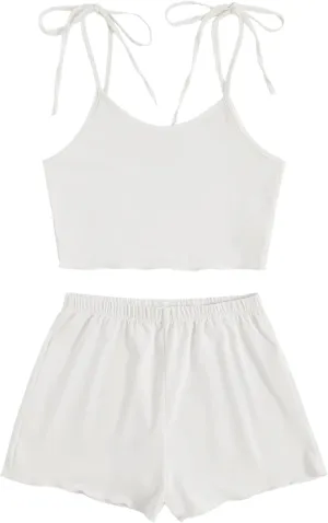 Strawberry Pajamas Set White