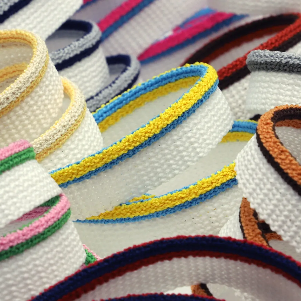 Stripe Pile Piping #2 Ivory & Camel & White