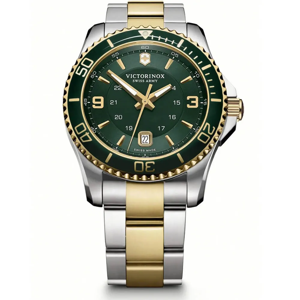 Swiss Army Maverick Large Two-Tone Green Dial Men's Watch 241605