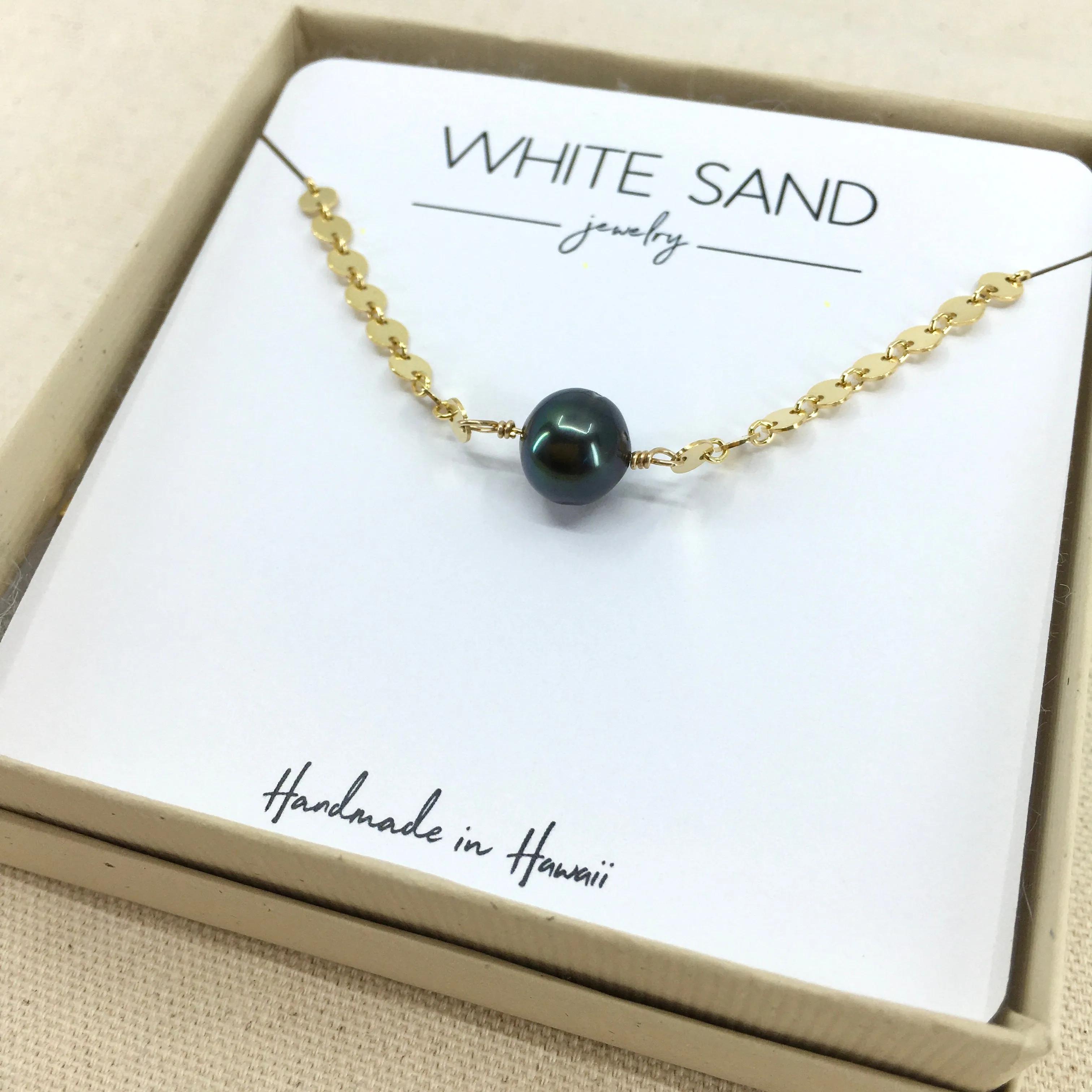 Tahitian Pearl Sequin Choker