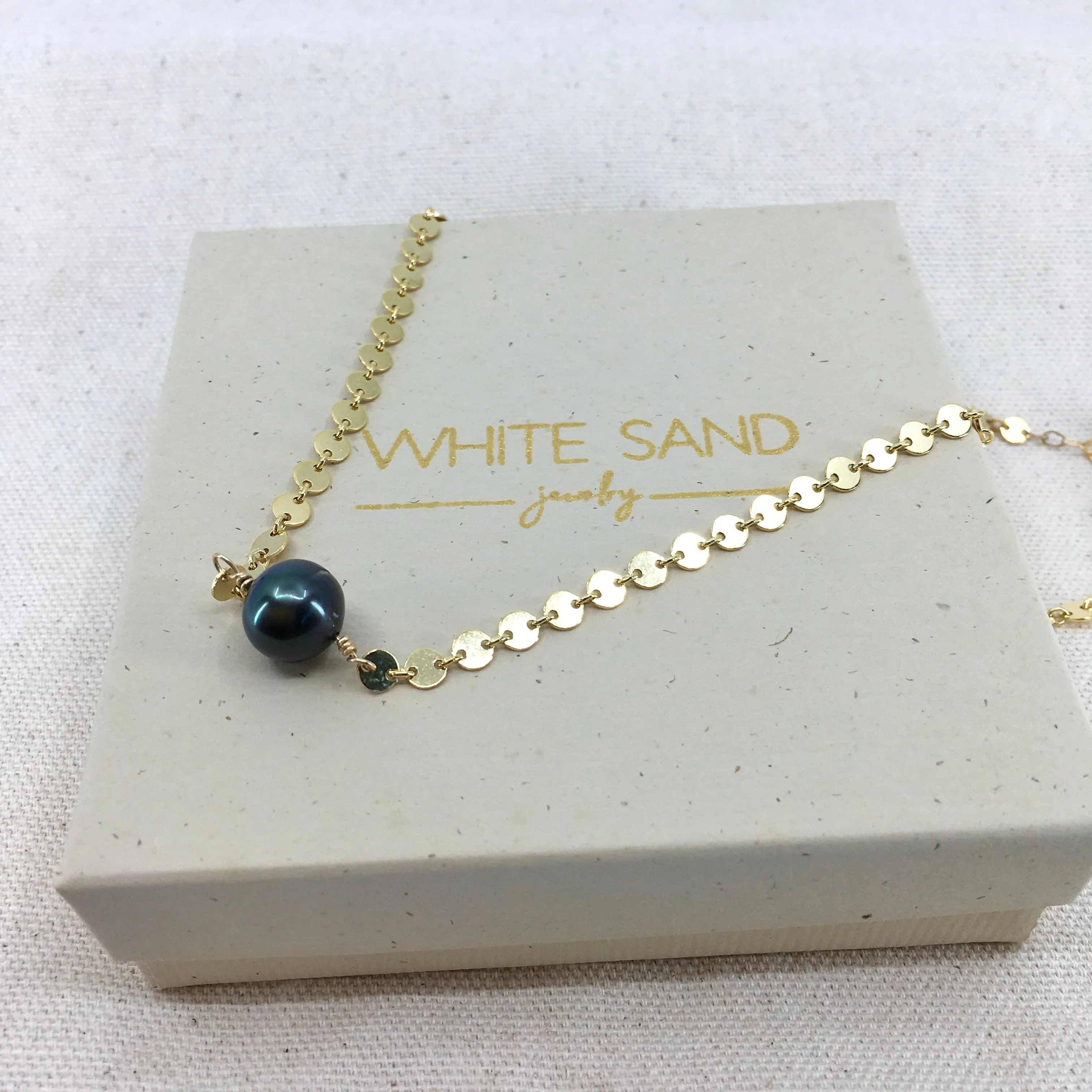 Tahitian Pearl Sequin Choker