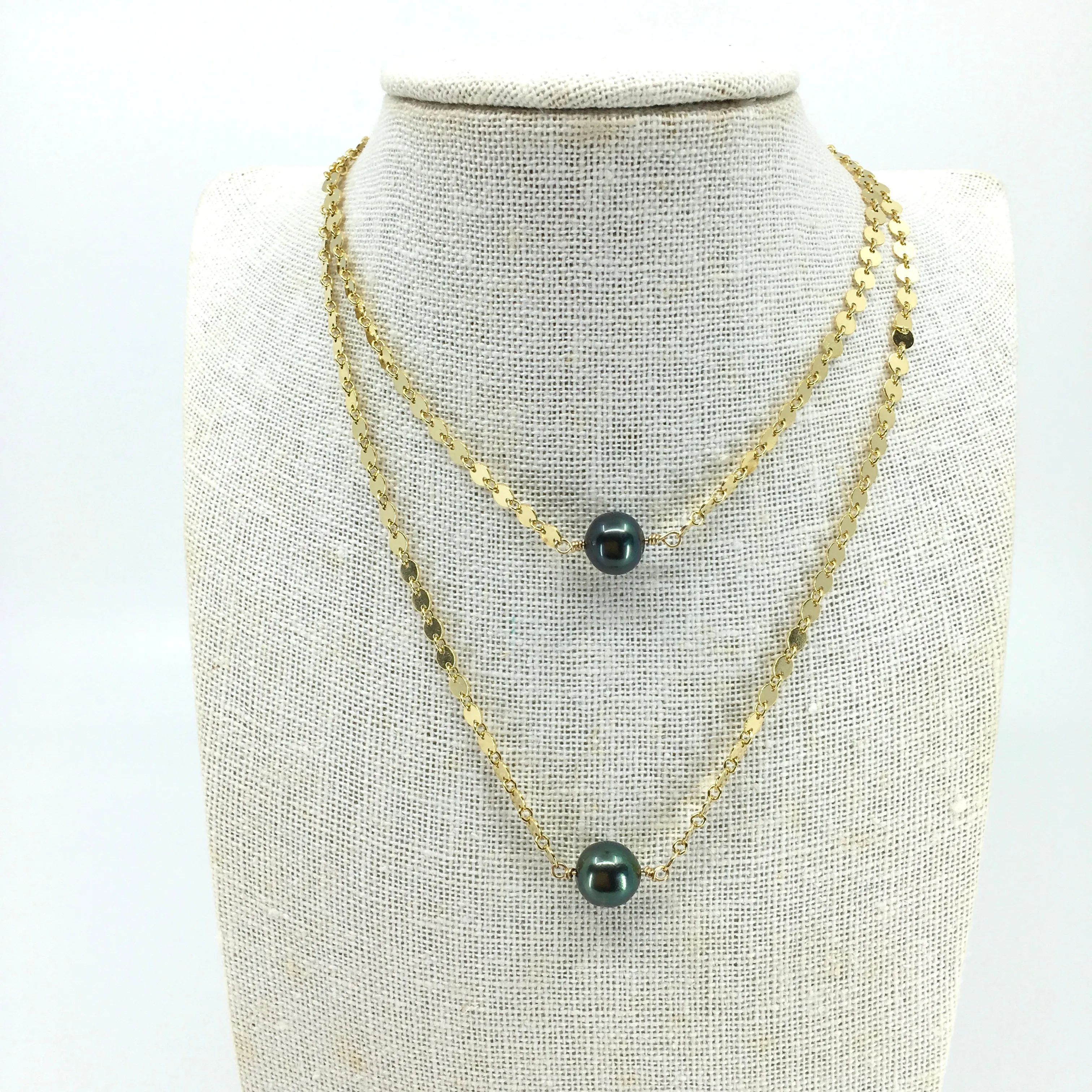 Tahitian Pearl Sequin Choker