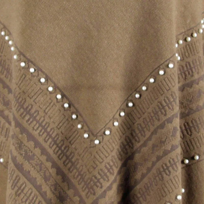 Tassel Fringed Pullover Bead Fur Collar Sweater Cloak Shawl Cape