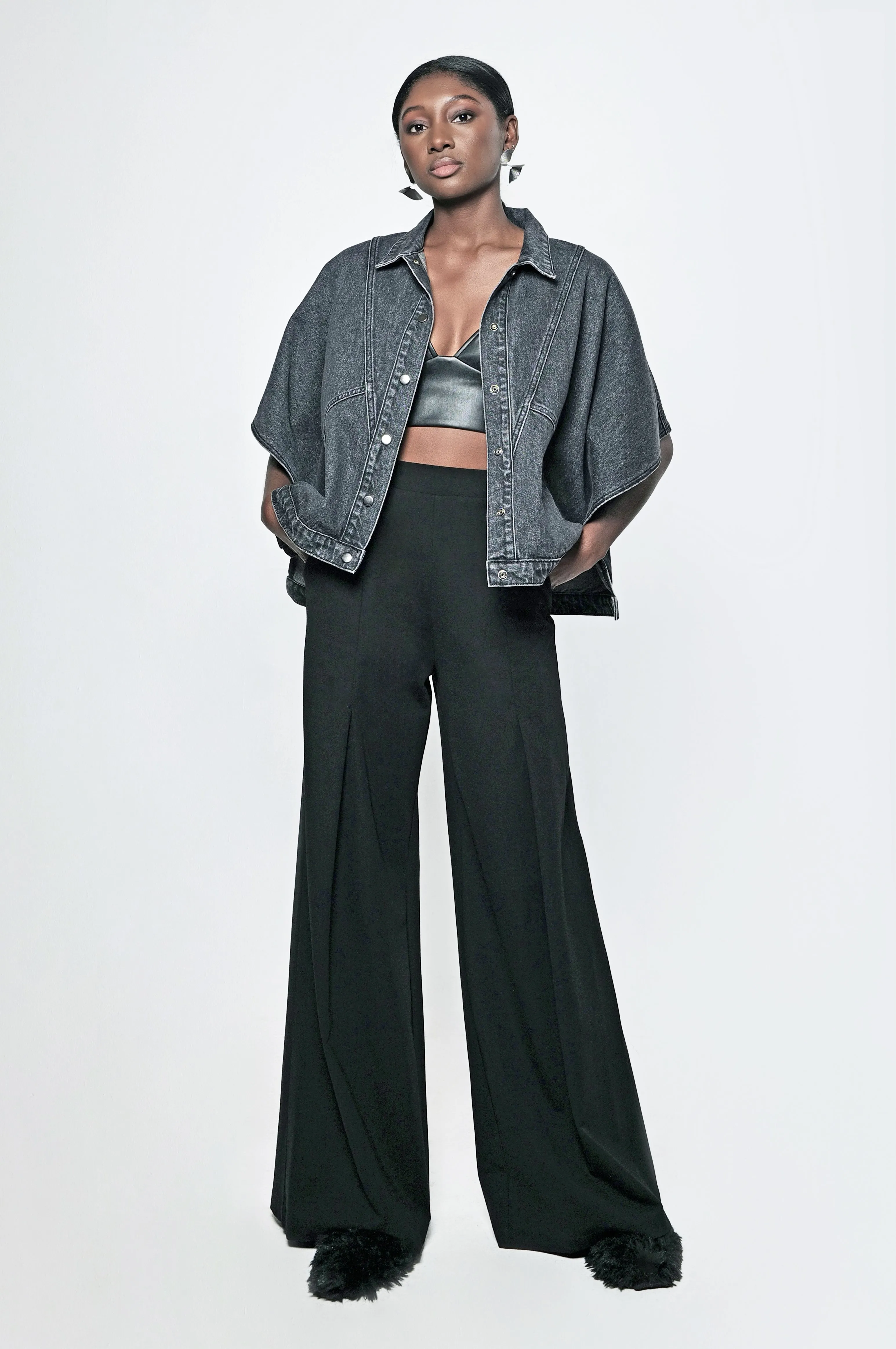The Denim Cape Jacket