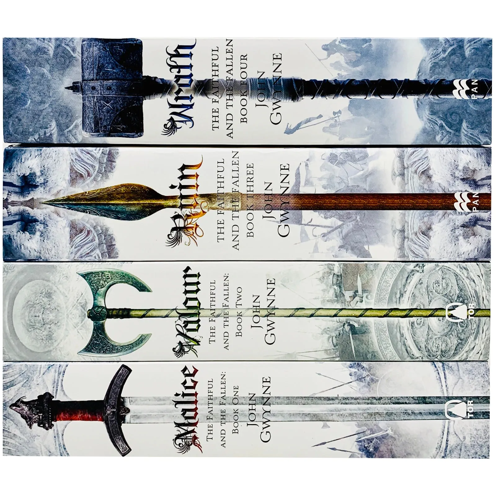 The Faithful and the Fallen 4 Books Collection Set By John Gwynne (Malice, Valour, Ruin & Wrath)
