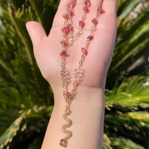 The Pink Tourmaline Medusa Serpent 𓆙
