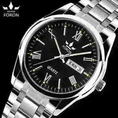 Top-grade men's quartz watches, waterproof, luminous, business belts.
