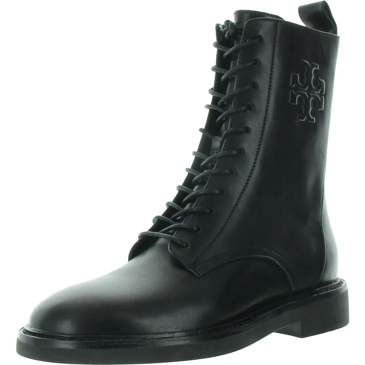 Tory Burch Womens Zipper Combat & Lace-Up Boots
