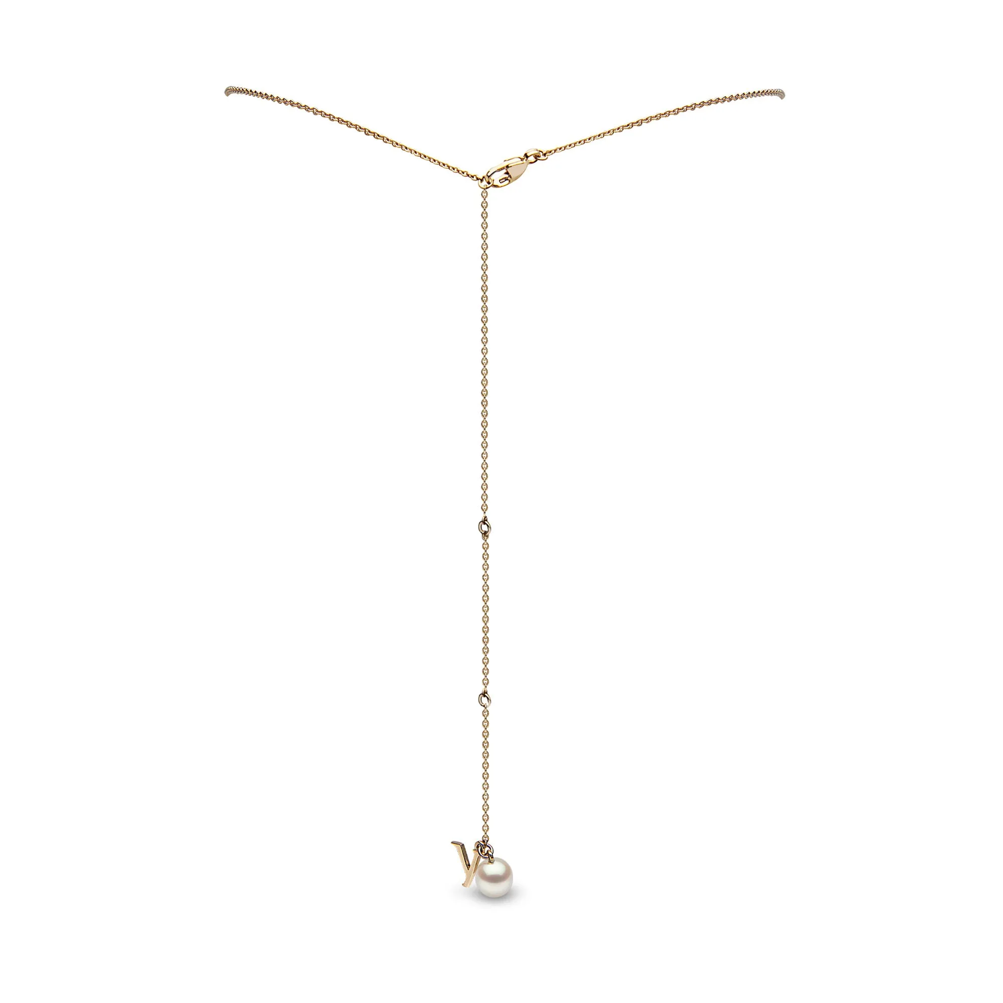 Trend Freshwater Pearl And Diamond Necklace 18ct Gold