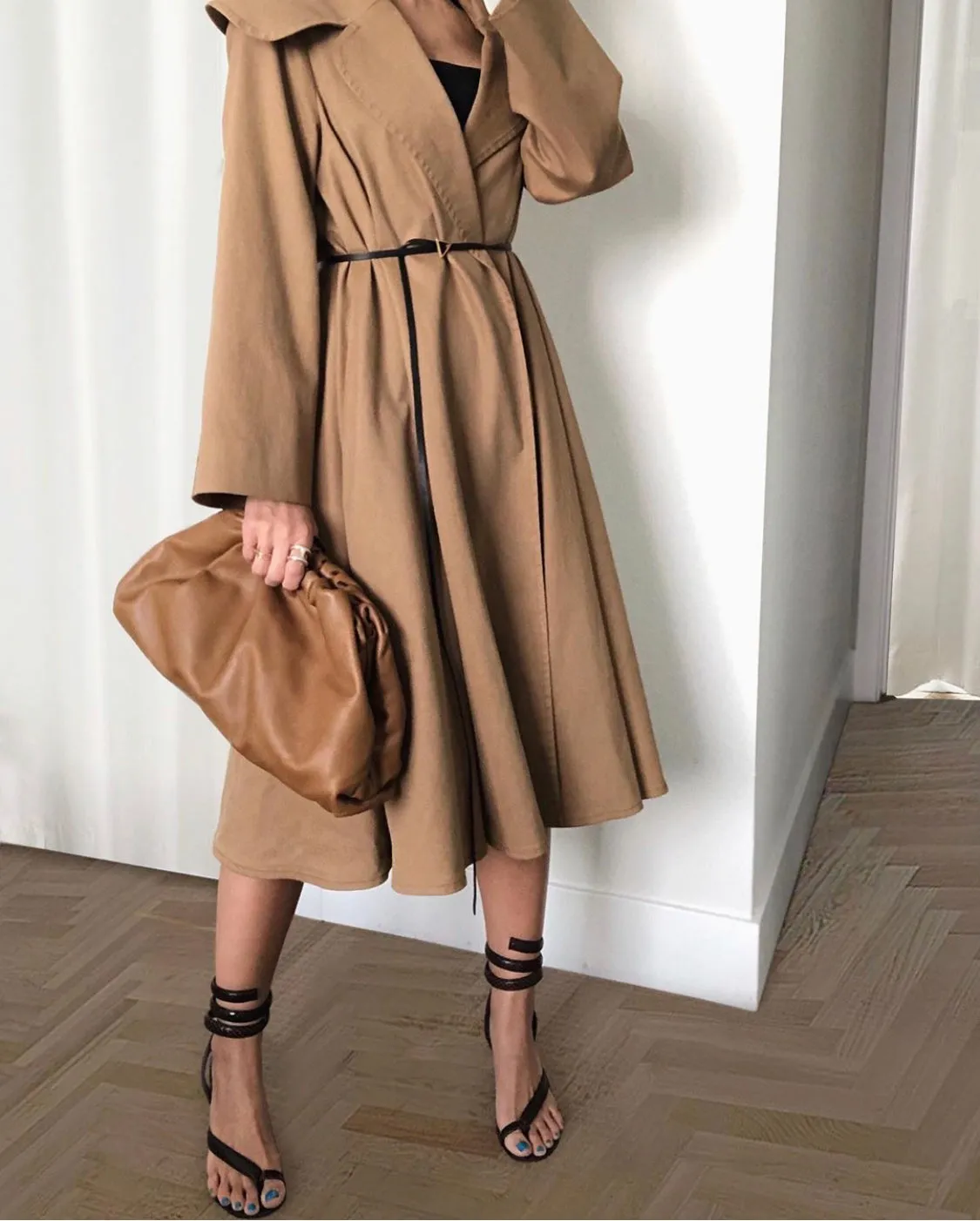 Twill Cape Collar Trench Coat