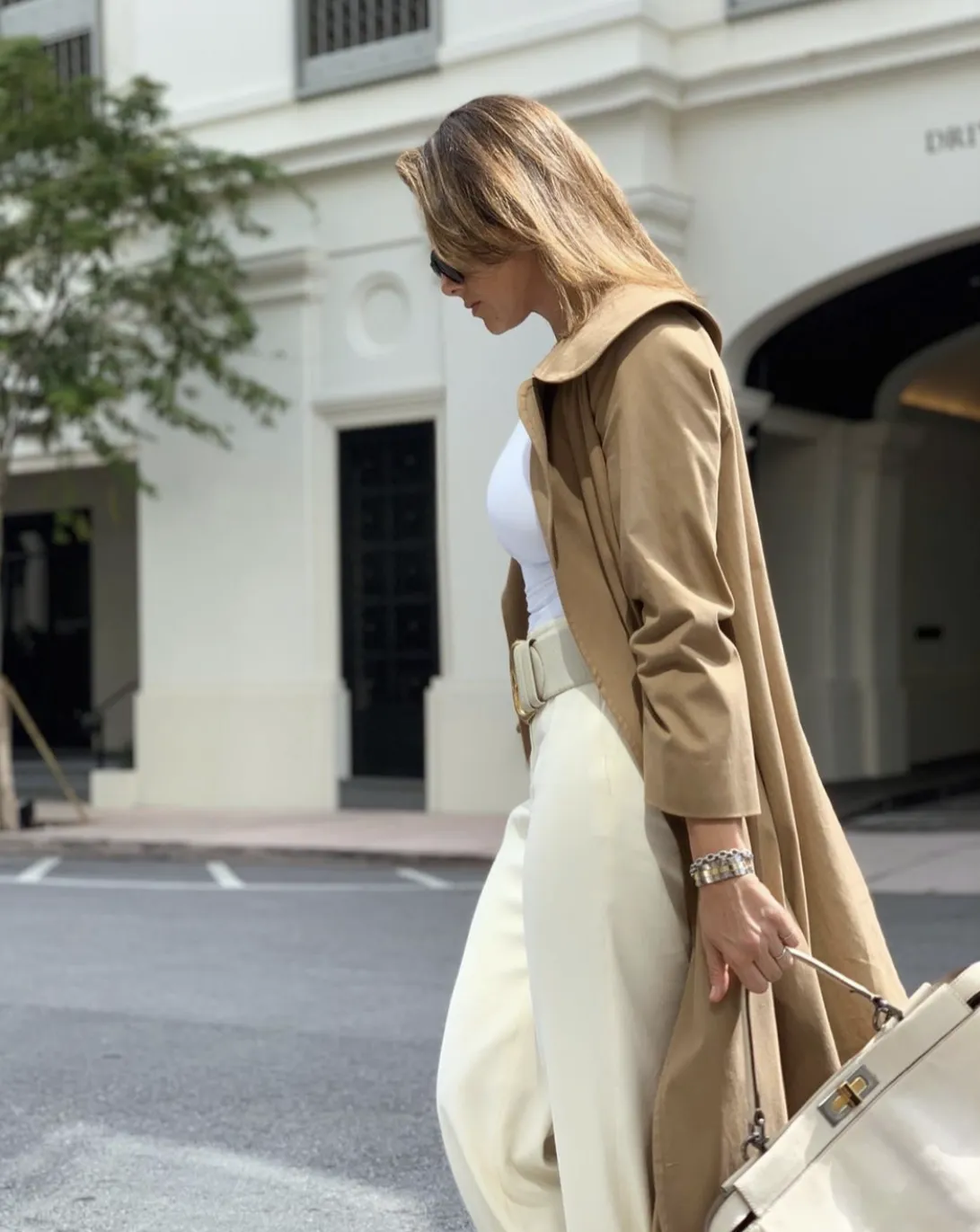 Twill Cape Collar Trench Coat