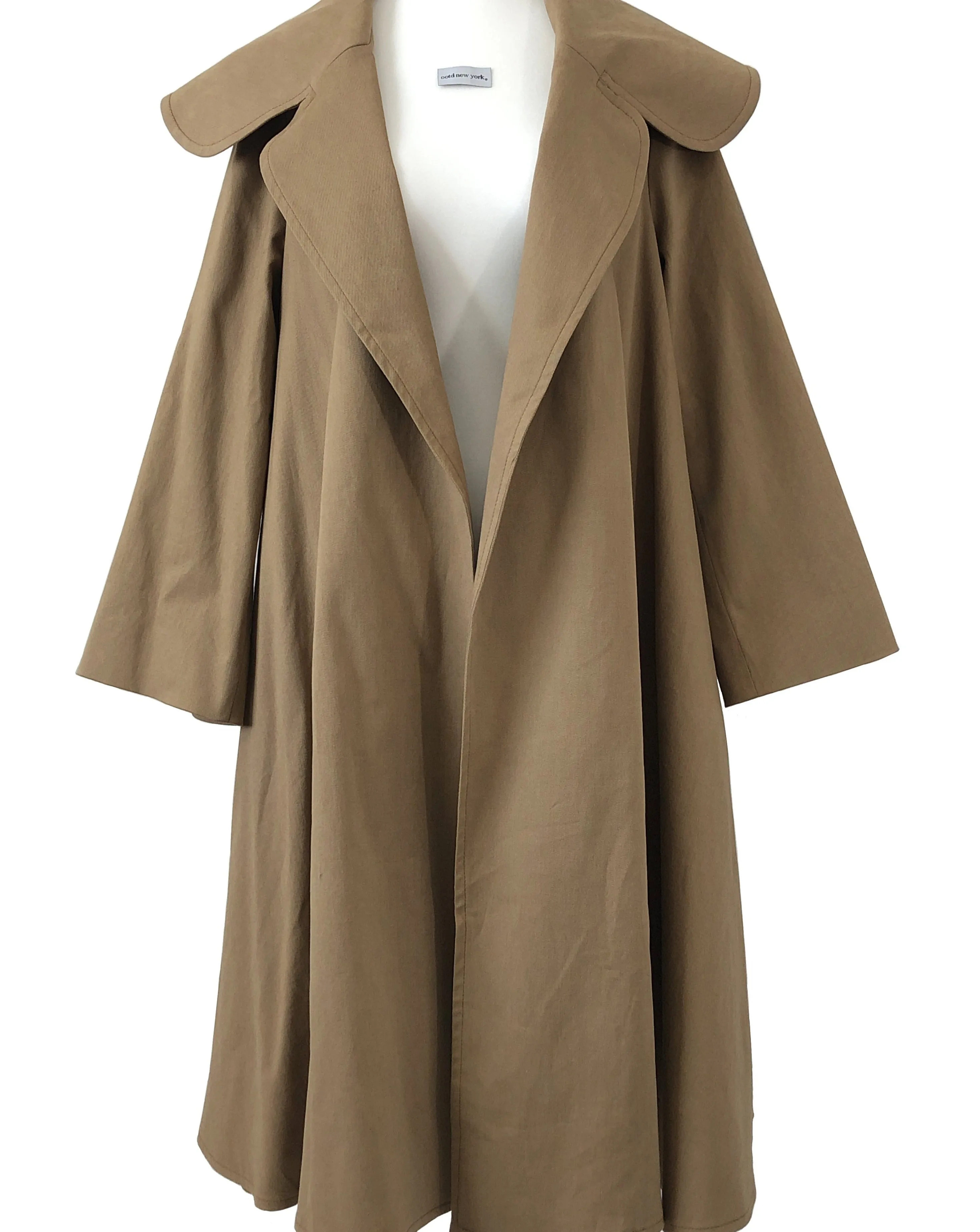 Twill Cape Collar Trench Coat