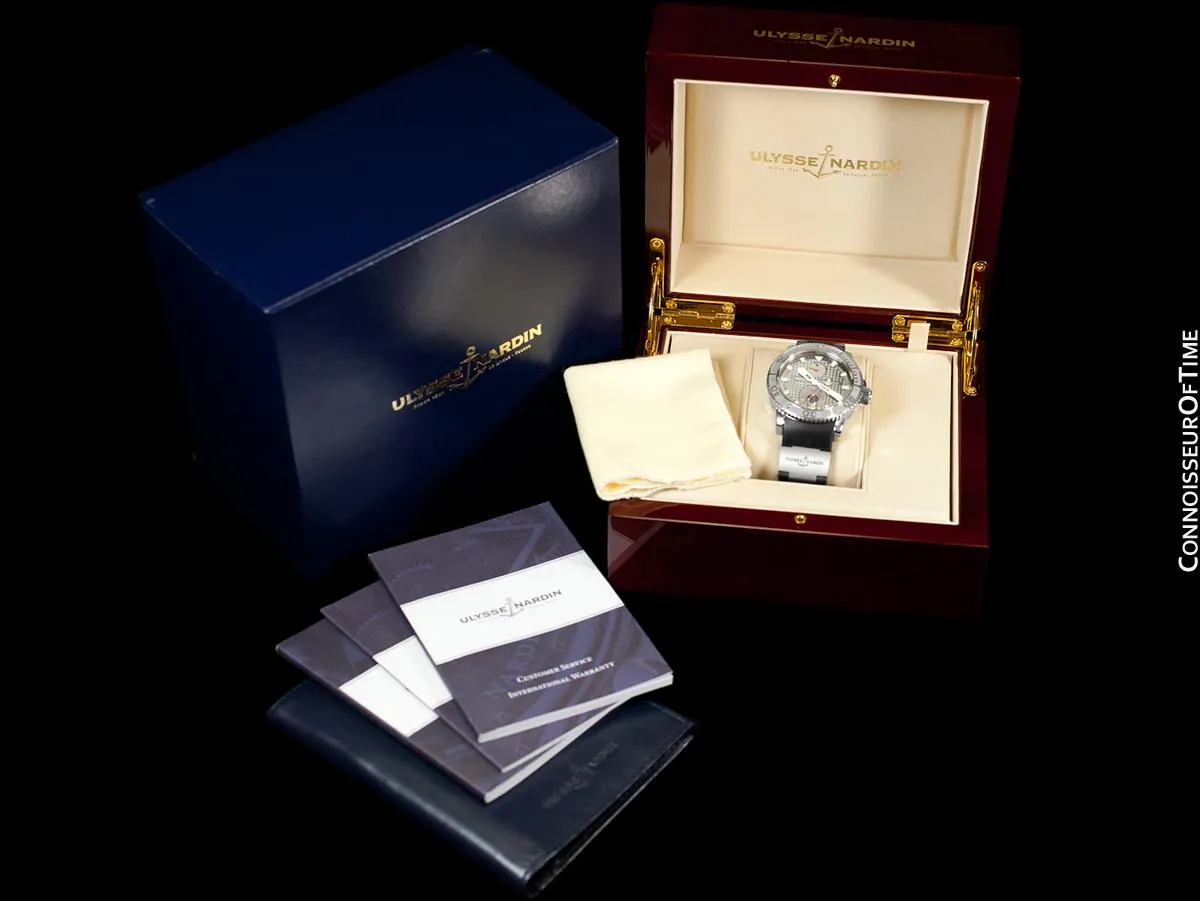 Ulysse Nardin Maxi Marine Diver Chronometer 1846 Automatic Mens Stainless Steel Watch - 263-55