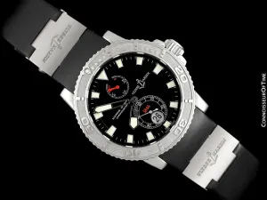 Ulysse Nardin Maxi Marine Diver Chronometer 1846 Automatic Mens Stainless Steel Watch - 263-55