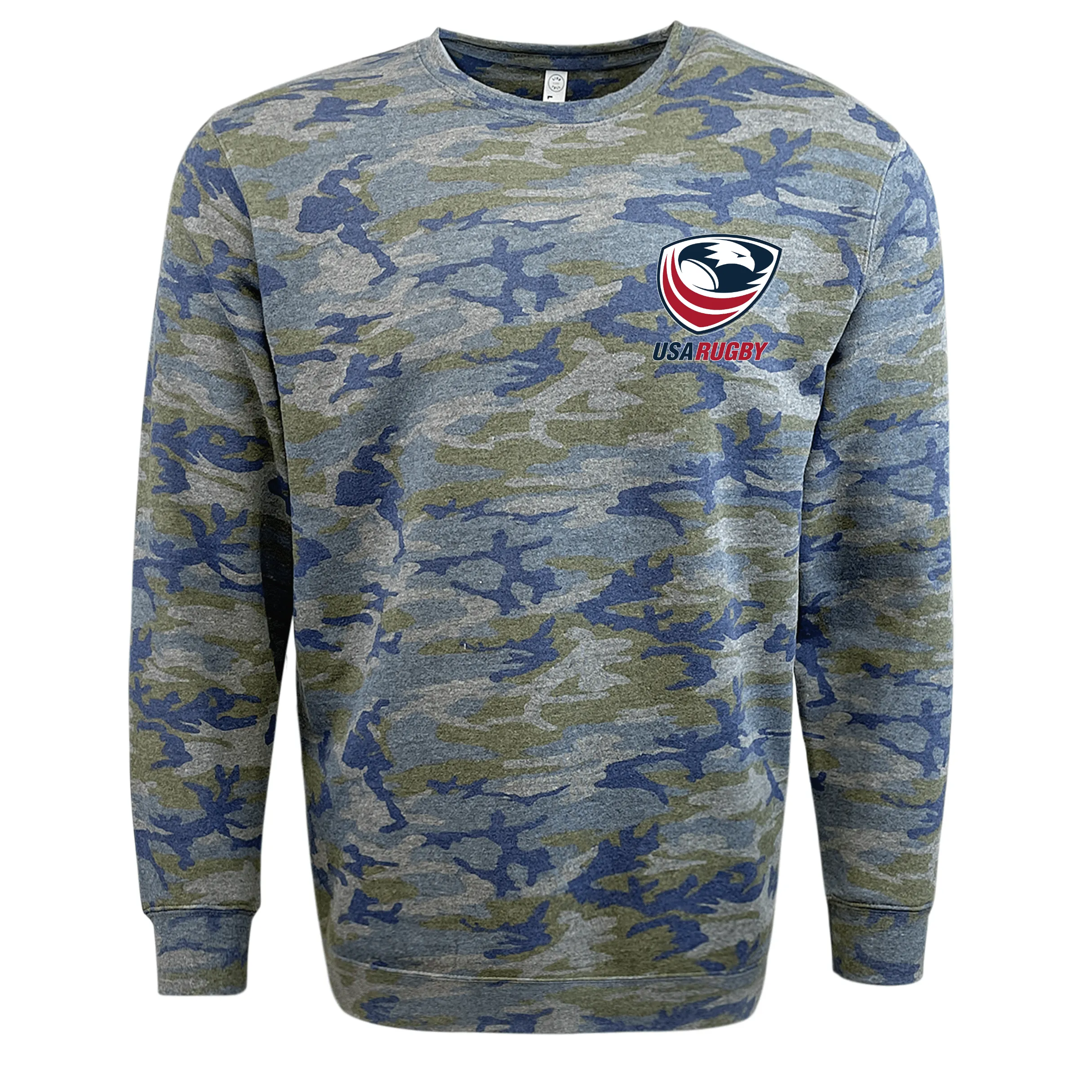 USA Rugby Camo Edition Crest Logo Crew Sweatshirt