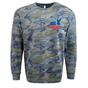 USA Rugby Camo Edition Throwback Logo Crew Sweatshirt
