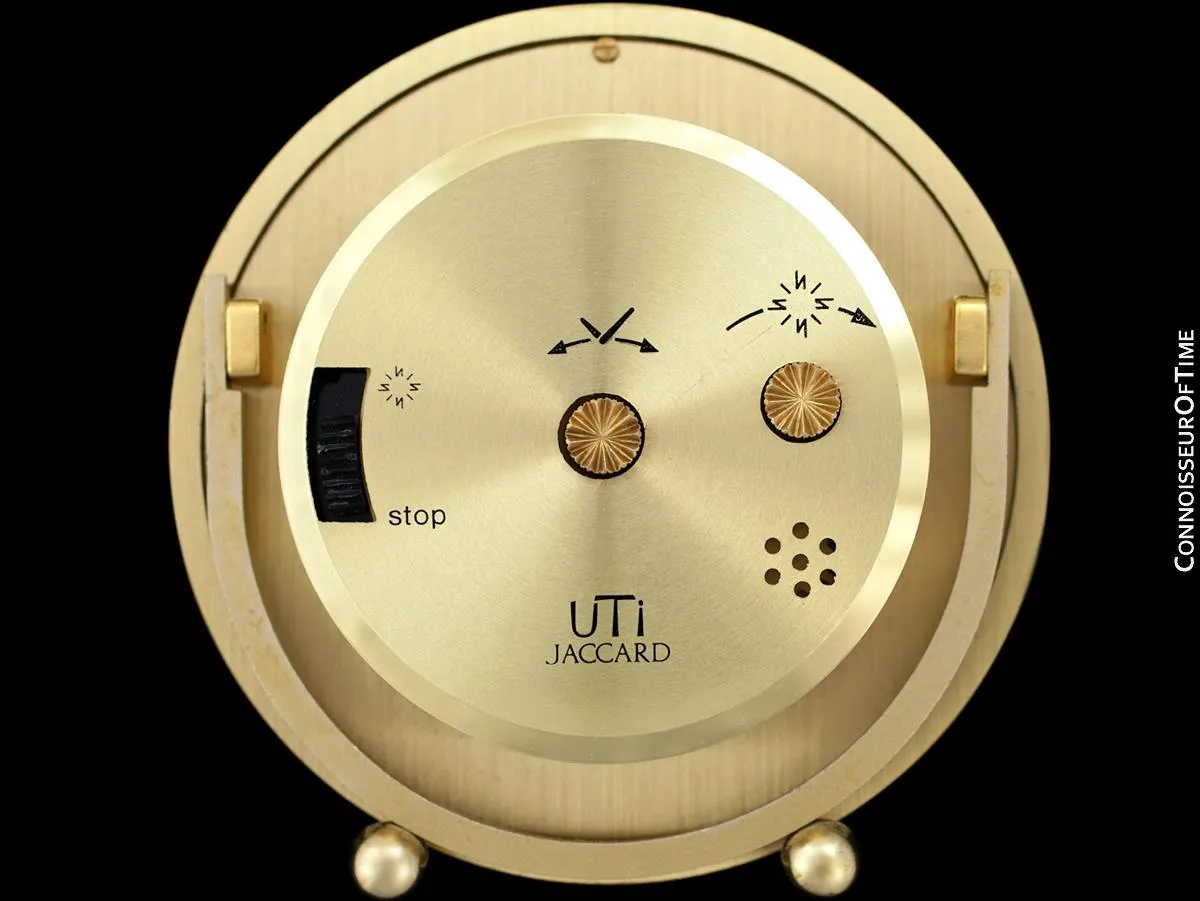 UTI Jaccard Vintage Travel Alarm Clock - Owned & Used by Jerry Lewis