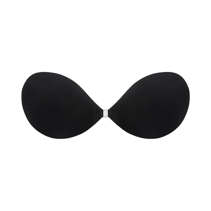 VANZTINA Invisible Push up Bra - Seamless, Self Adhesive, Backless Strapless, Front Closure, Plus Size