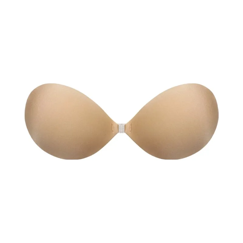 VANZTINA Invisible Push up Bra - Seamless, Self Adhesive, Backless Strapless, Front Closure, Plus Size