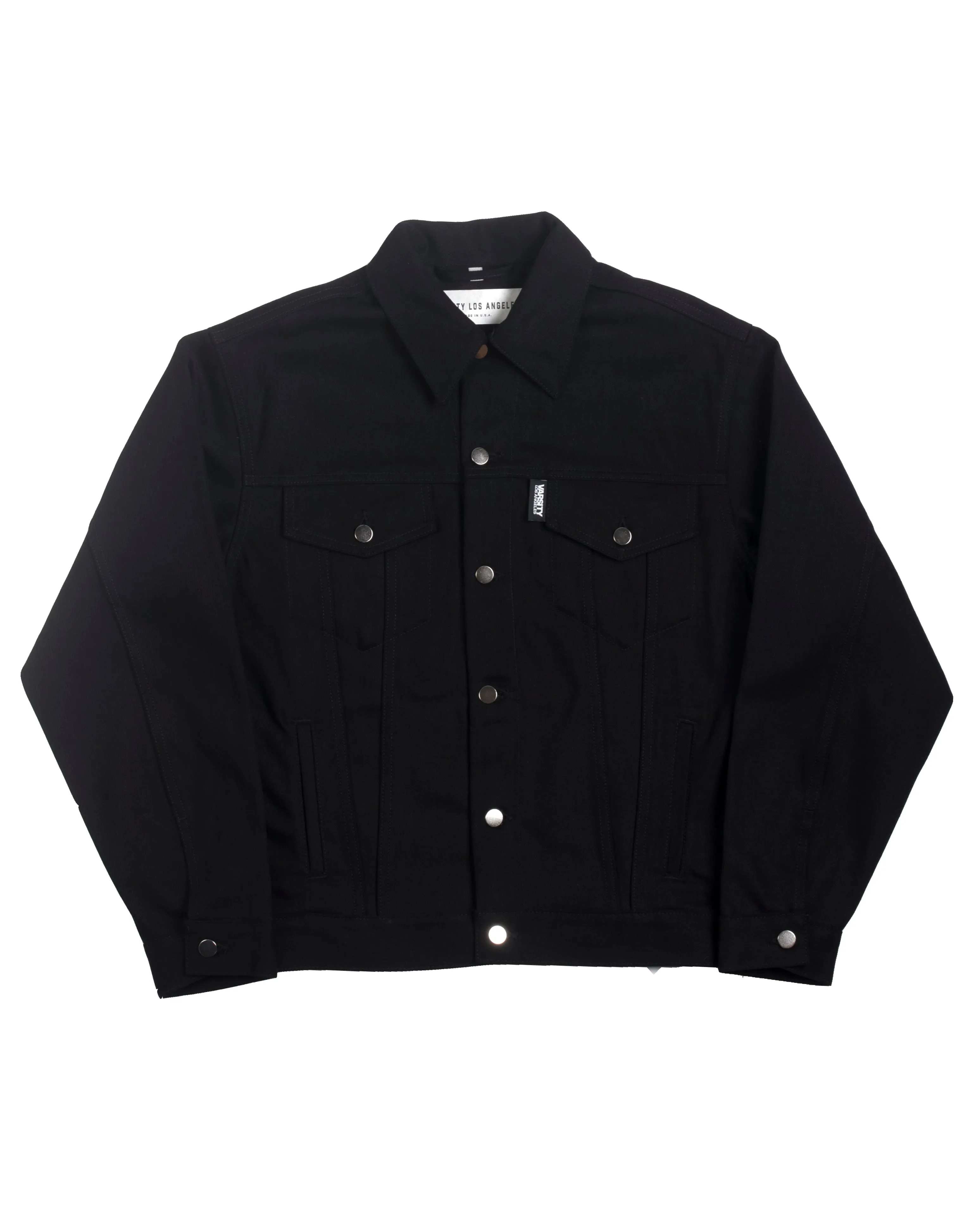 Varsity Los Angeles Black Denim Trucker