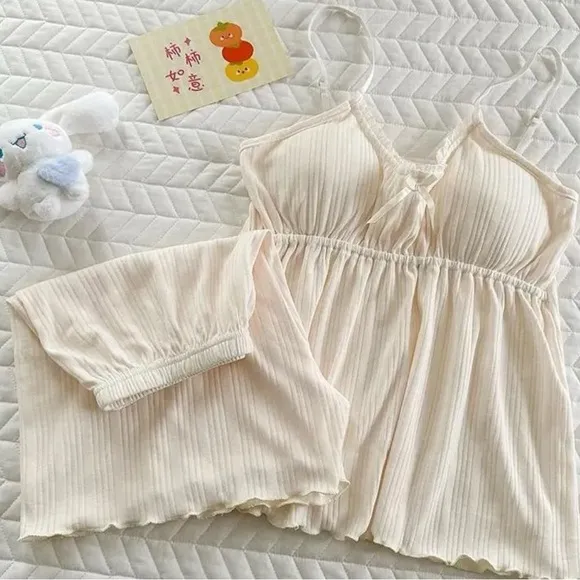 victoria’s secret sexy pajama lingerie baby doll set