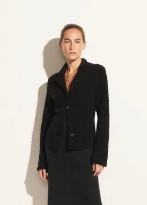Vince Boucle Sweater Blazer (Black)