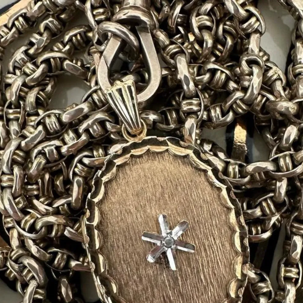 Vintage Star Diamond Locket