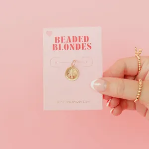 Virgin Mary Gold Charm