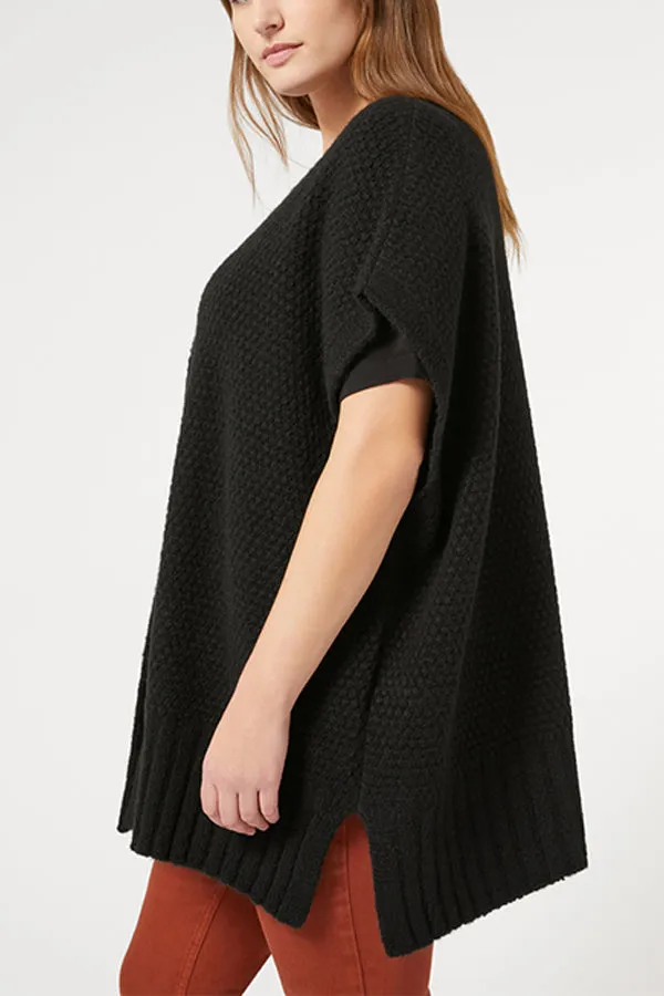 VORTICE WOOL-BLEND CAPE