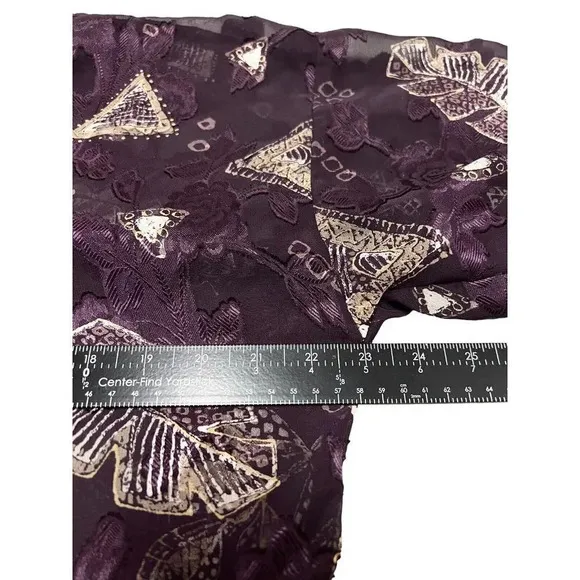 VTG Lingerie Robe Camisole Set Purple Tahitian Goddess USA California Dynasty