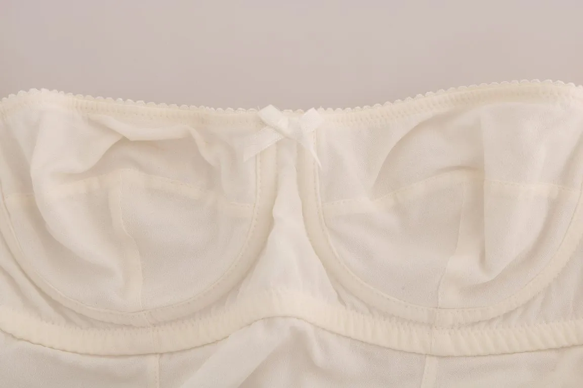 White Silk Camisole Lingerie Tank Top