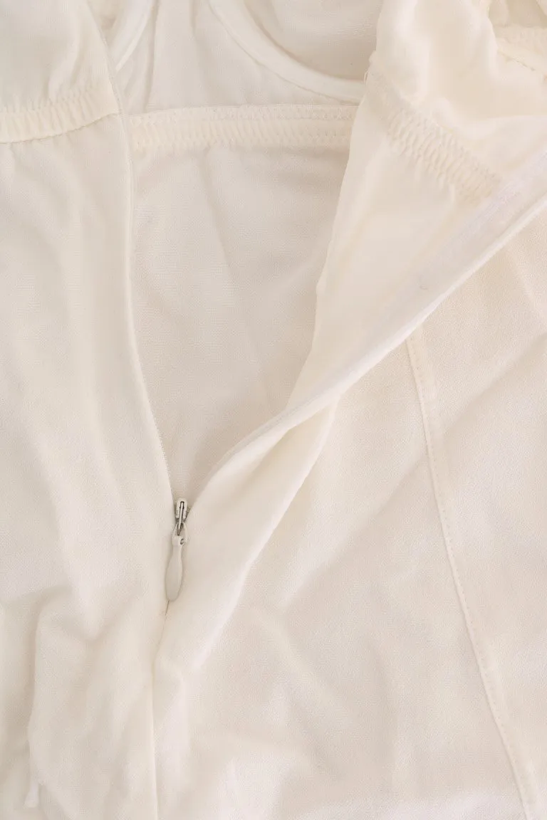 White Silk Camisole Lingerie Tank Top