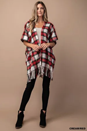 Winter Plaid Cape