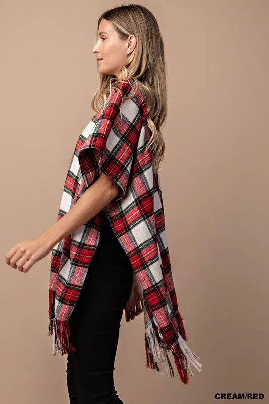 Winter Plaid Cape